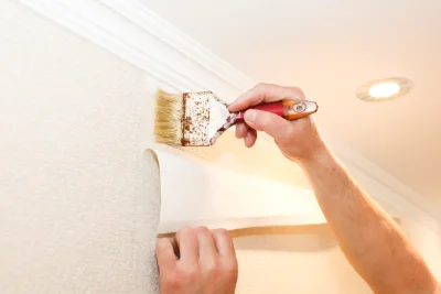 Pose de papier peint à Castet — revêtements muraux et toiles de verre